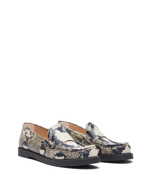 Stuart Weitzman Gray Blake Loafers