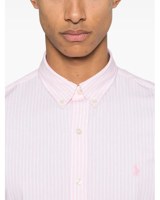 メンズ Polo Ralph Lauren ストライプ シャツ Pink