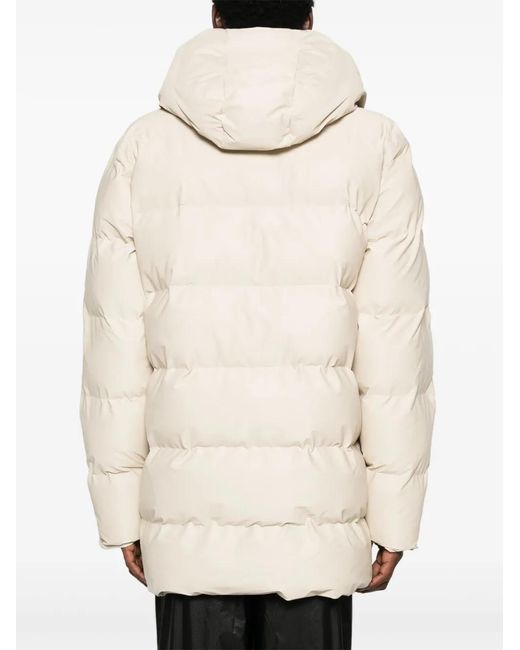Rains Natural Waterproof Padded Unisex Parka Coat