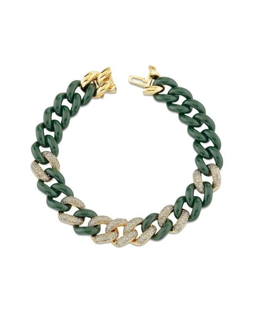 SHAY Green 18Ct Essential Link Diamond Bracelet