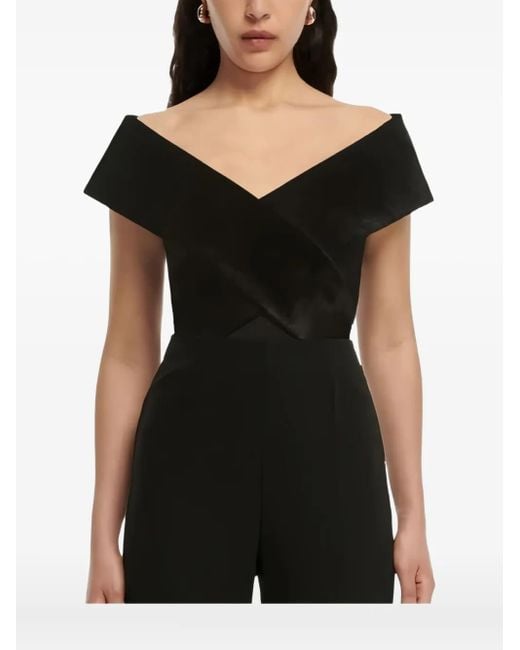 Top Corto Con Spalle Scoperte di Roland Mouret in Black