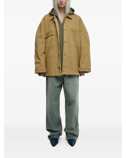 Mainless Natural Distressed Cotton Jacket