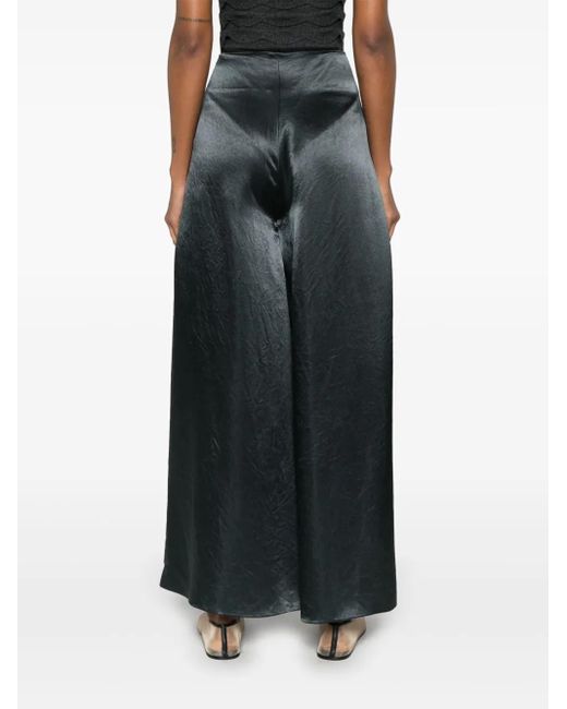 Nanushka Green Satined Trousers