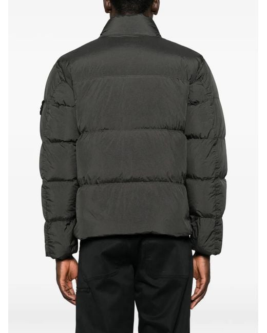 Stone Island Black Zip-Up Jacket for men