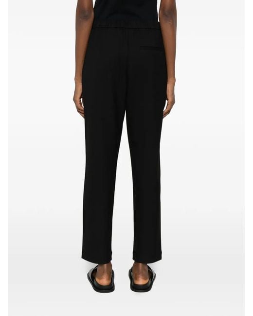 Marc O' Polo Black Elastic-Waistband Trousers