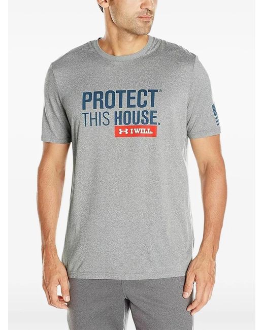 Under Armour Gray Print T-Shirt for men