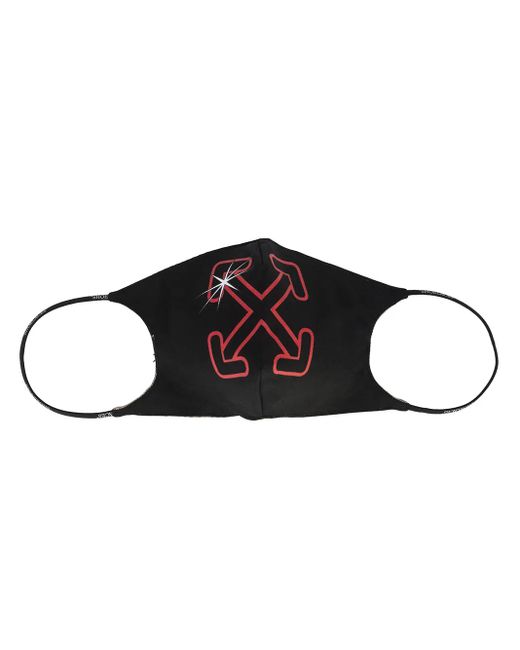 Arrow-print face mask Off-White c/o Virgil Abloh de hombre de color Black