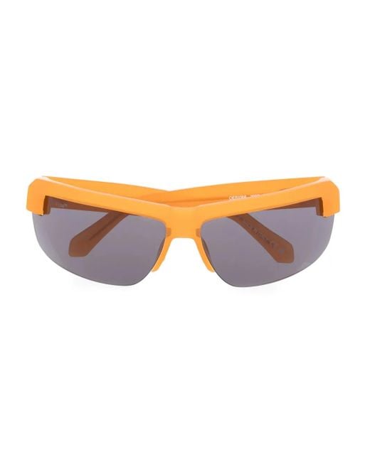 Off-White c/o Virgil Abloh Orange Lunettes De Soleil Toledo À Monture Rectangulaire