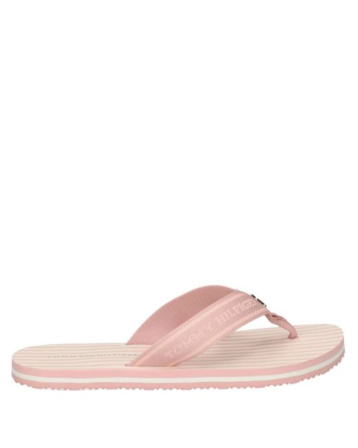 Tommy Hilfiger Pink Striped Flip-Flops