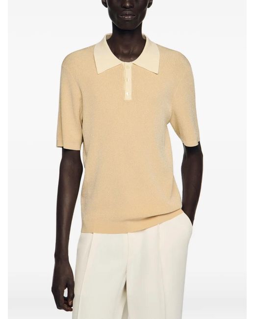 Polo Con Botones Sandro de hombre de color Natural