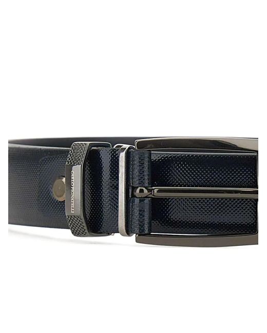Carlo Pignatelli White Leather Belt for men