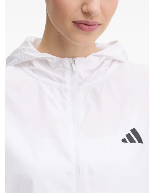 Chaqueta Hyperglam Con Capucha Adidas de color White