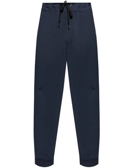 On Shoes Blue Elasticated Drawstring Track Pants for men
