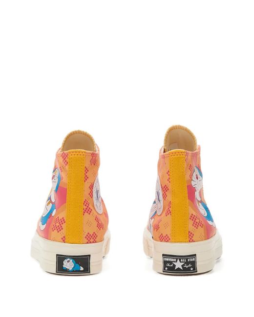 Converse Pink X Doraemon Chuck 70 Pattern Sneakers