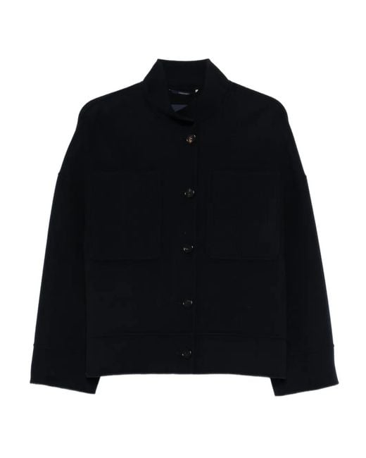 Max Mara Black Renna Button Jacket