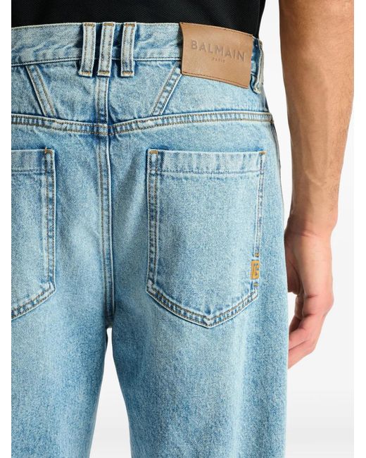 Balmain Blue Loose-Fit Jeans for men