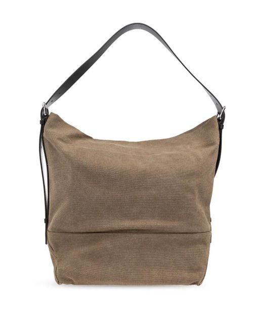 Lemaire Brown Canvas Tote Bag