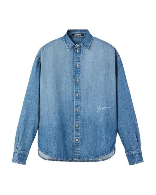 Jacquemus 'la Chemise De Nîmes Simon'-shirt in het Blue voor heren