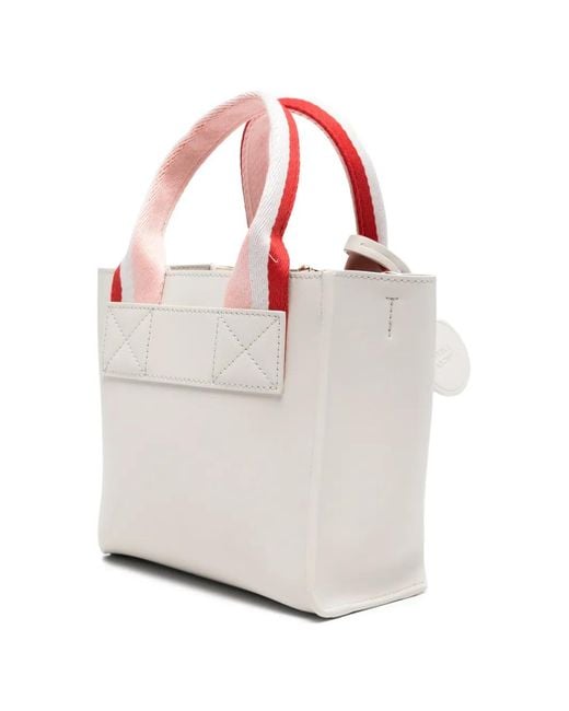 Furla White Divide Mini Bag