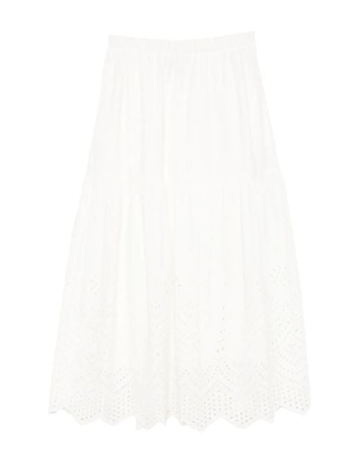 Bambah Eyelet マキシスカート White