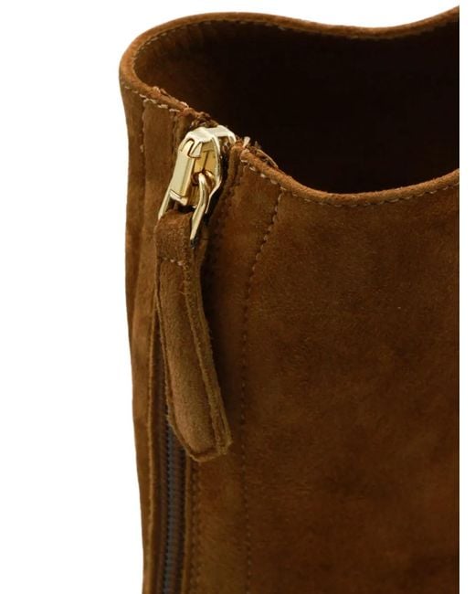 Aquazzura Brown Pointed-Toe Boots
