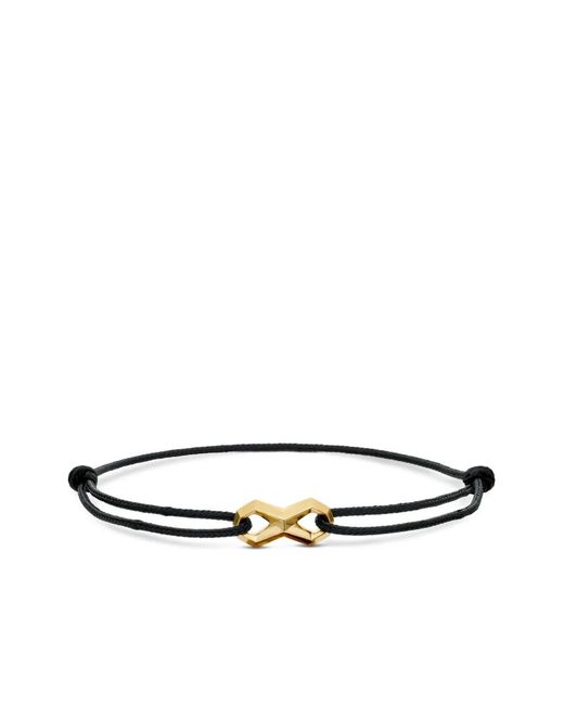 David Yurman White 18Kt Infinity Link Cord Bracelet (9Mm) for men