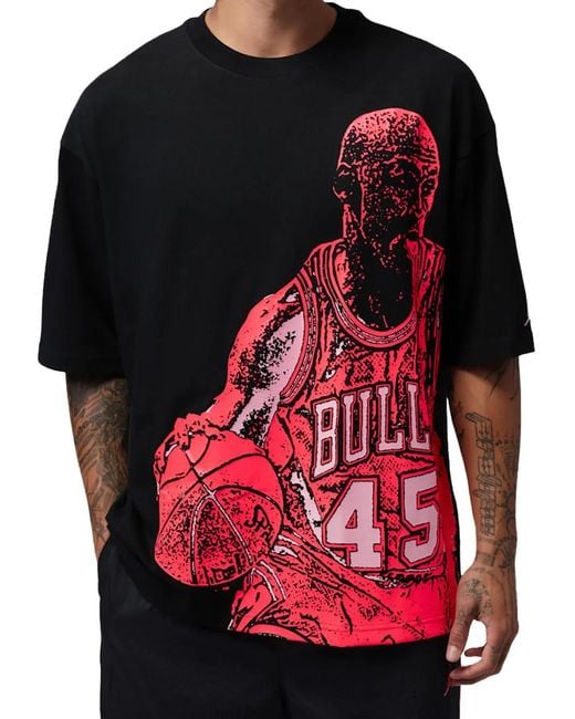 Nike Red Dri-Fit Graphic T-Shirt for men