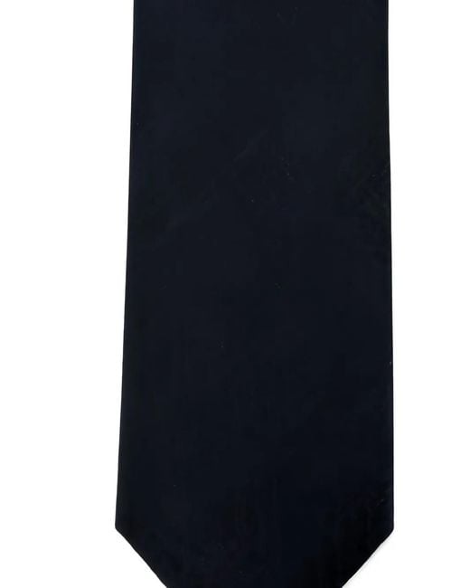 Giorgio Armani Black Pointed-Tip Adjustable Tie for men