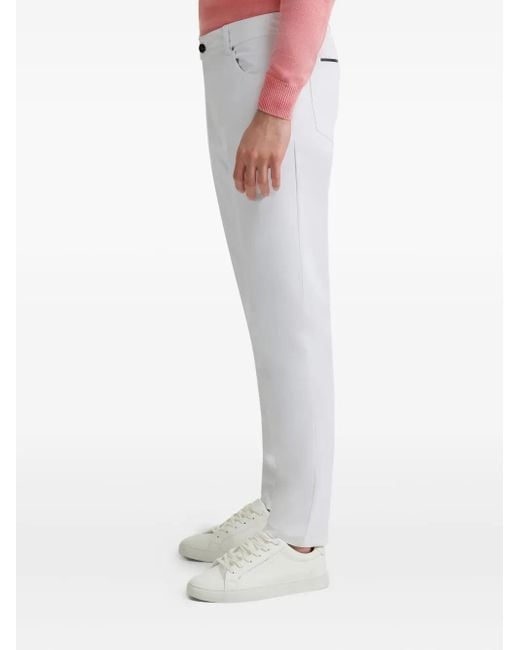 Rrd White Five-Pocket Trousers for men