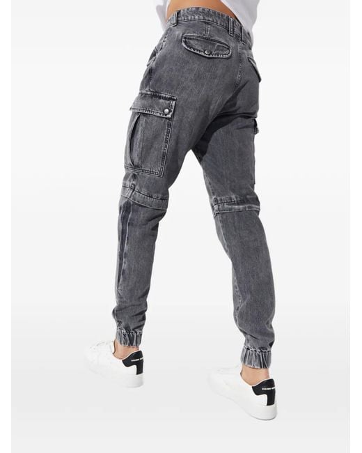 Vaqueros John con bolsillos de solapa SER.O.YA de hombre de color Gray