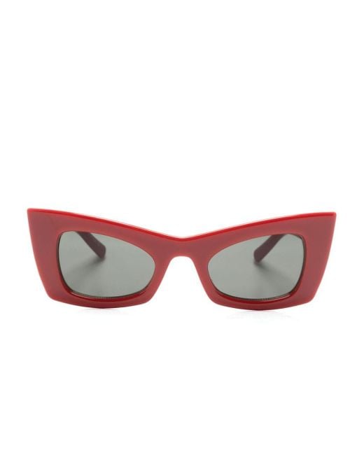 Saint Laurent Red Cat-eye Sunglasses