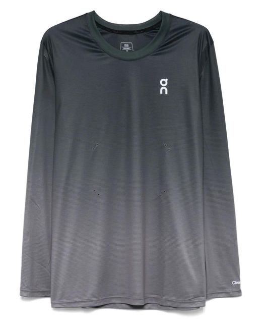 On Shoes Black Pace Long T-Shirt for men