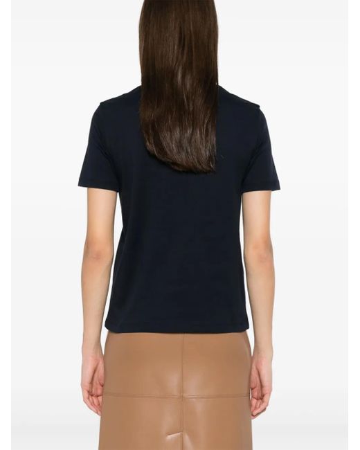 Max Mara Blue Logo Cotton T-Shirt