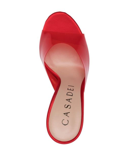 Casadei Red Blade Mules 100mm