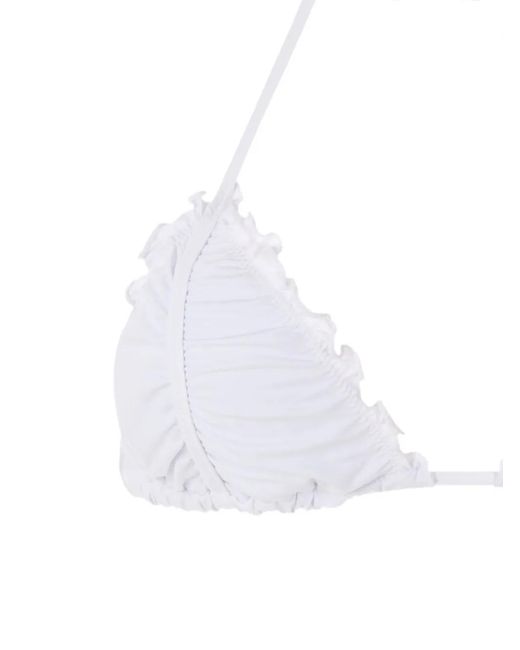 Amir Slama Bikini Met Geribbeld-Effect in het White