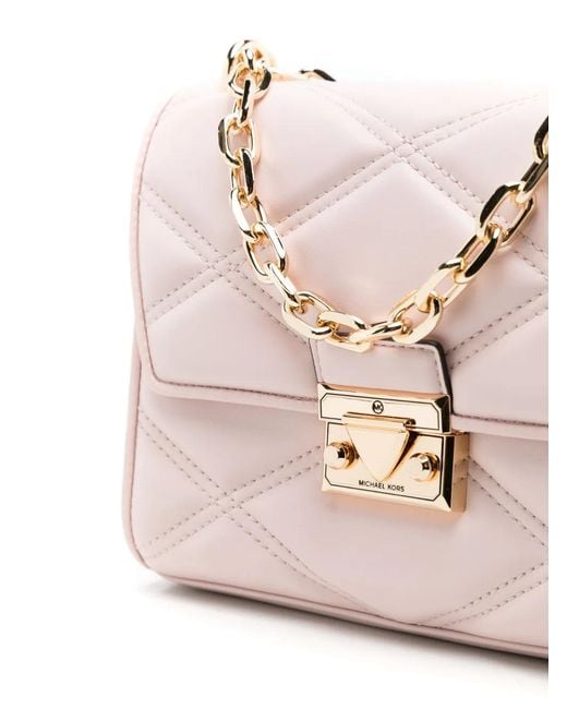 MICHAEL Michael Kors Pink Serena Quilted Shoulder Bag
