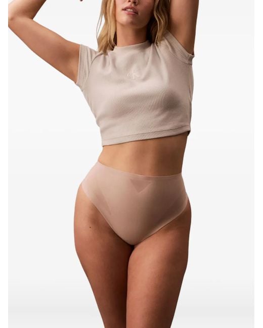 Calvin Klein Natural High-Waisted Briefs