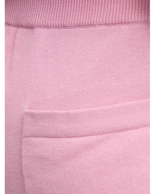 Moschino Pink Logo-Embroidered Shorts