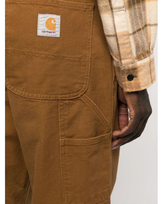 Carhartt Brown Single Knee Straight-Leg Trousers for men