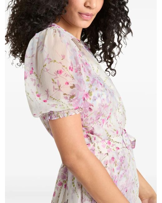 Cinq À Sept Pink Midsummer Bloom Halbini-Kleid