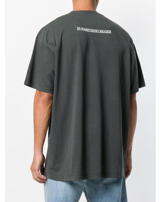 Balenciaga Cotton Believe Oversized T-shirt in Grey (Gray) for Men | Lyst