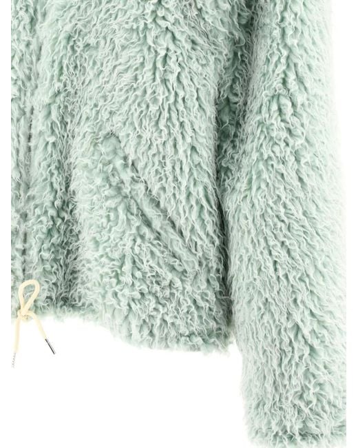Marni Green Winter Luxe Textured Jacket for men