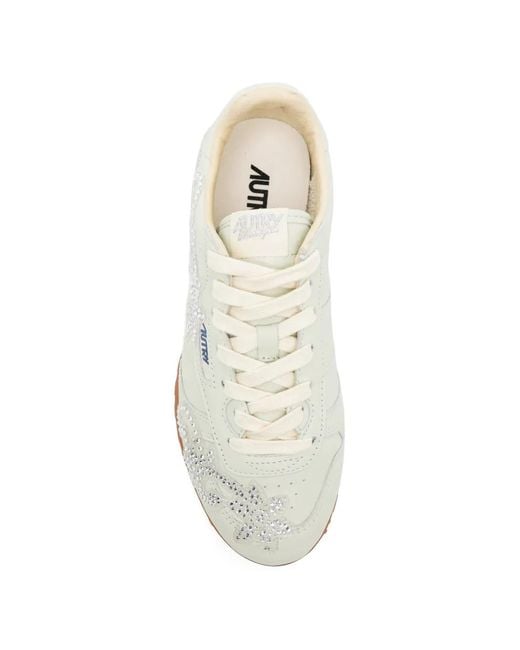 Autry White Windspin Trainers