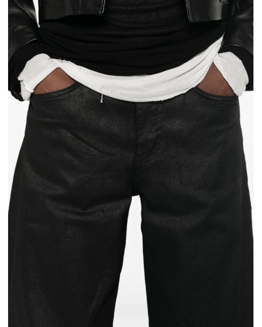 Thom Krom Gray Belt-Loop Coated Trousers