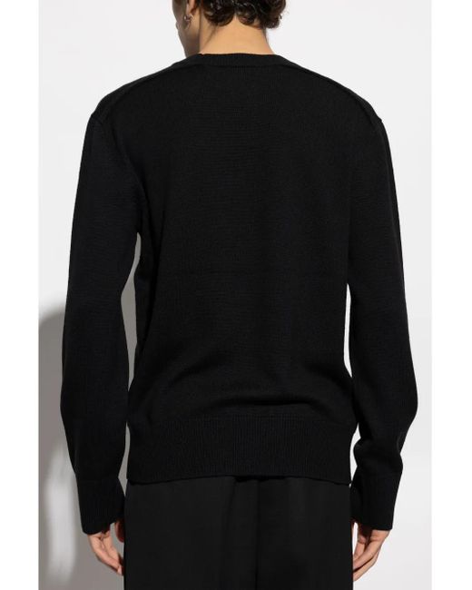 Jersey Con Parche Del Logo Burberry de hombre de color Black