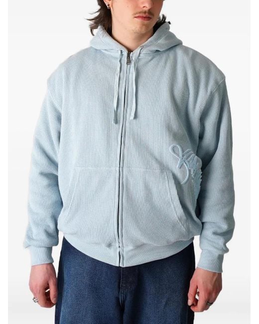 メンズ Yardsale ジップアップ パーカー ブルー | Lyst