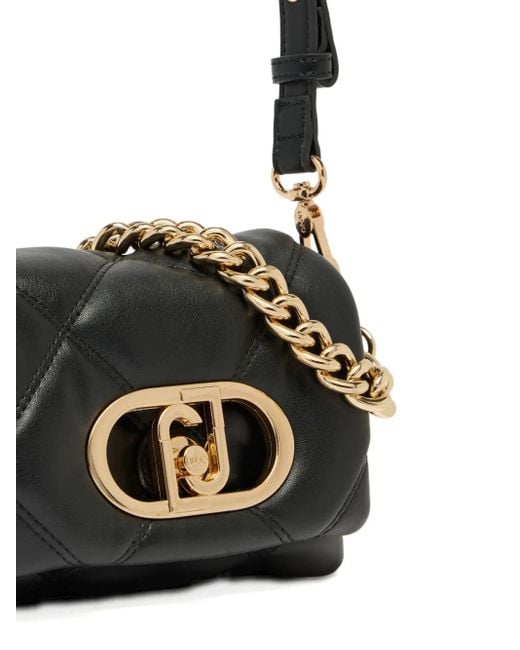 Petit Sac Porté Épaule Lapuffy À Design Matelassé Liu Jo en coloris Black