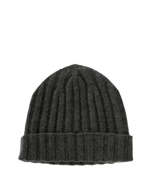 メンズ Alpha Industries リブニット カシミアビーニー Black
