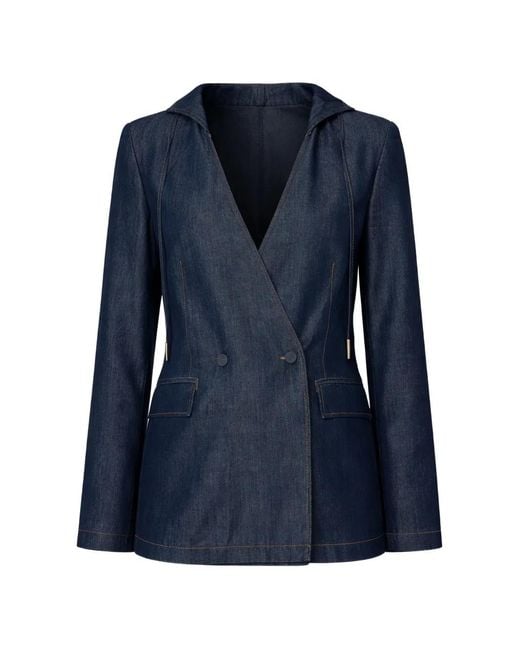 Twinset Blue Chambray Blazer