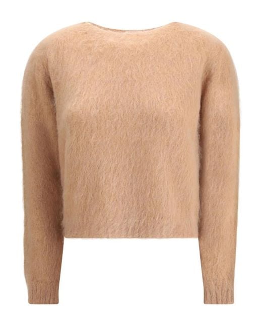 Max Mara Natural Aceto Crew-Neck Sweater